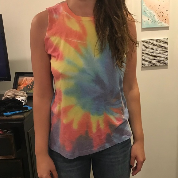 Tie Dye Muscle Tee - Picture 2 of 5